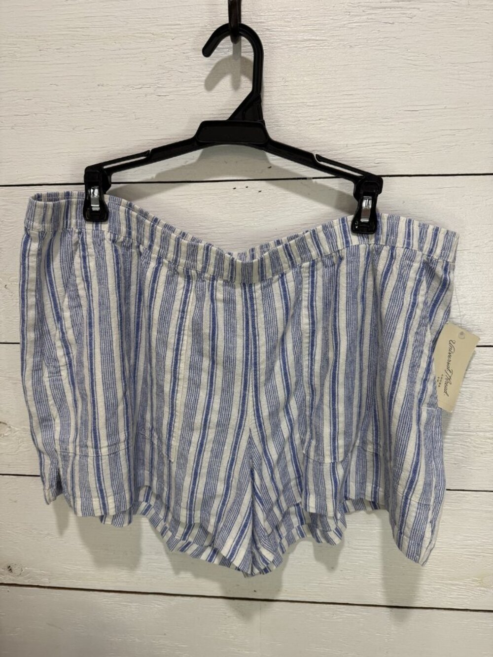 Universal Thread Striped Linen Blend Shorts NWT XL